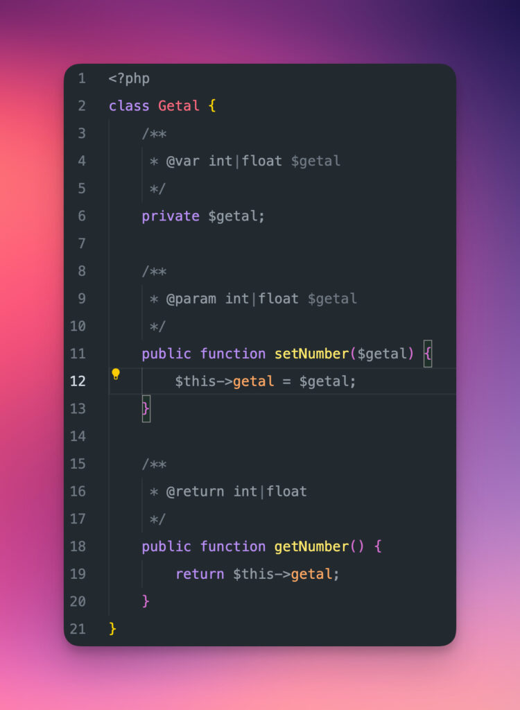 PHPDoc annotations: Union Types, maar dan net niet