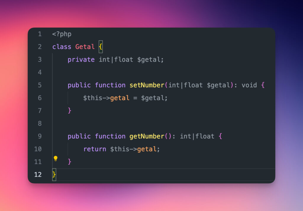 Union Types in PHP8