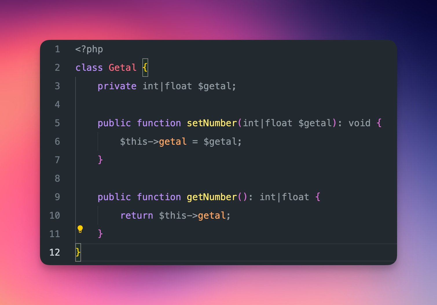 Union Types in PHP8